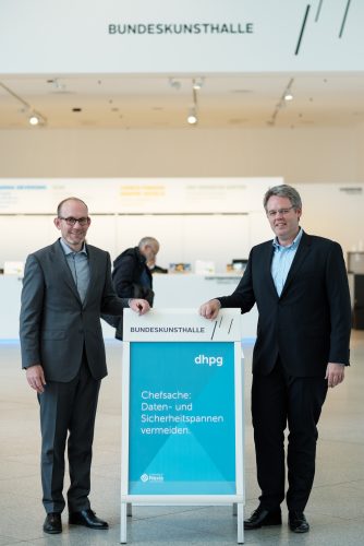 Herr Prof. Blum und Herr Lau (IT-S Veranstaltung in der Bundeskunsthalle / www.dhpg.de)